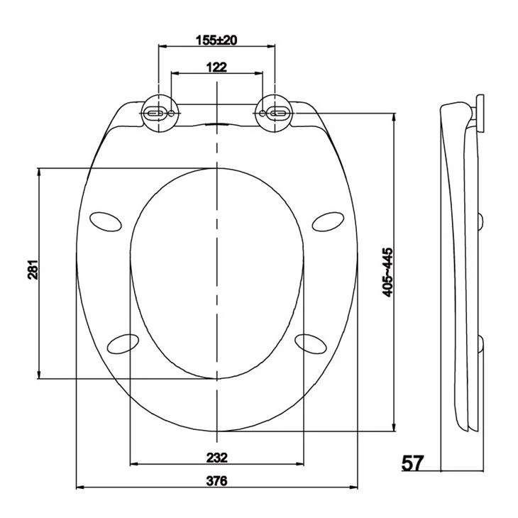 universal-toilet-seat size
