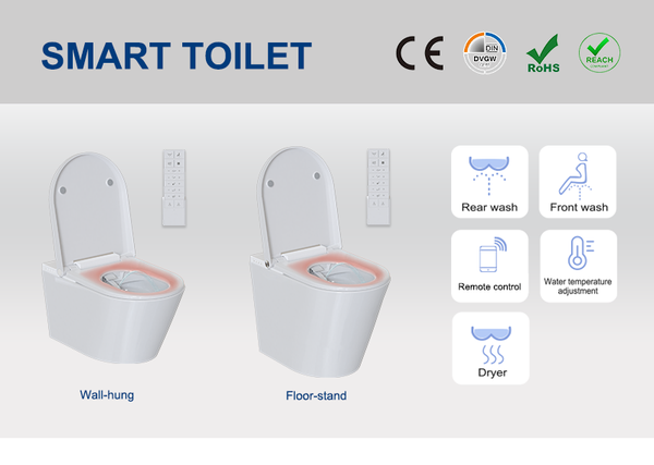 Wall hung and floor stand smart toilet Wall hung and floor stand smart toilet